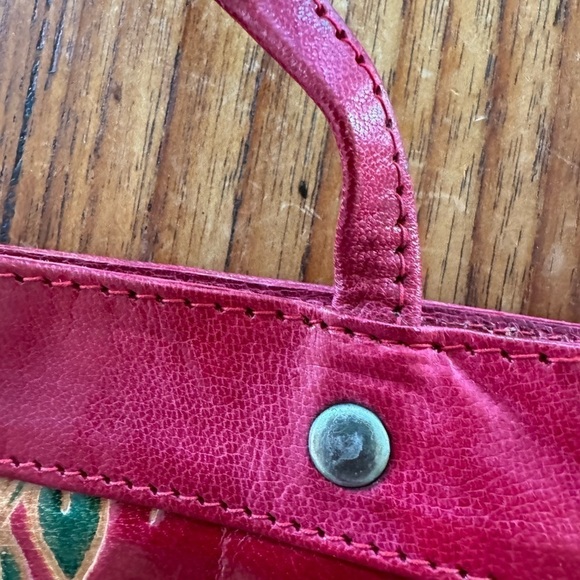 Vintage Genuine Leather Animal Long Strap Made in India Purse - Picture 8 of 13